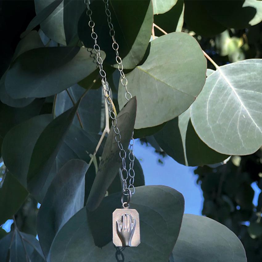Silver Pendant + Chain